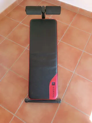 Banco Abdominales Domios Negro/Rojo