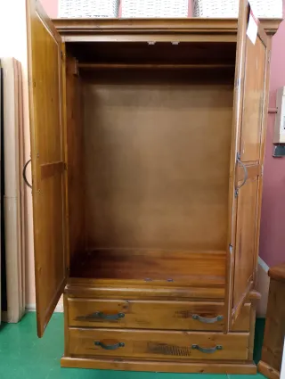 Armario de pino 2 puertas