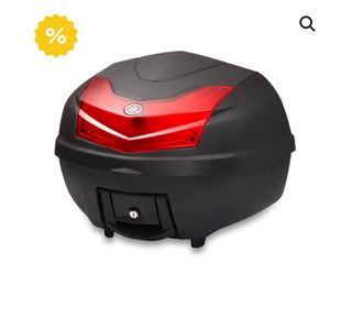 Baúl Yamaha 39L Negro/Rojo