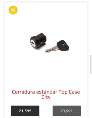 Baúl Yamaha 39L Negro/Rojo