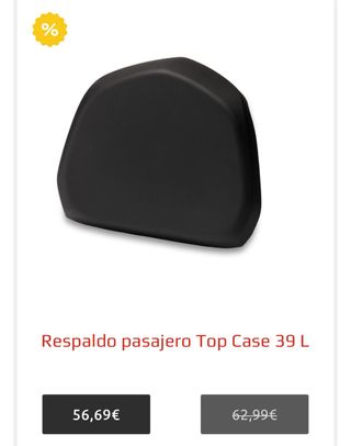 Baúl Yamaha 39L Negro/Rojo