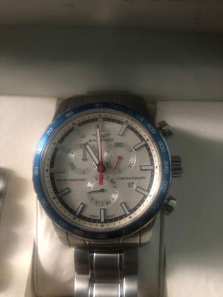 Reloj Sandoz Chronograph Esfera Plateada
