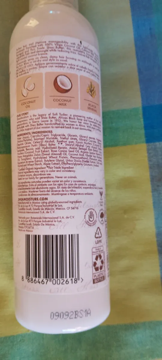 Shea Moisture Tratamiento Leave-In Coco