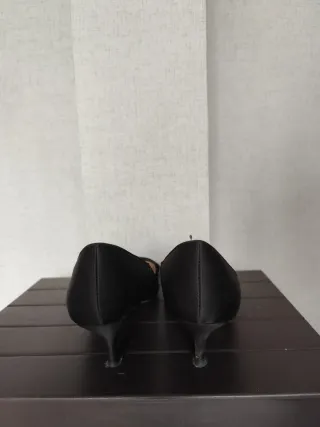 Zapatos Zara Negros con Lazo