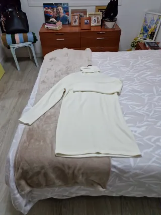 Vestido/Jersey Zara Oversize Beige Talla M