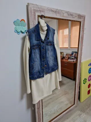 Vestido/Jersey Zara Oversize Beige Talla M