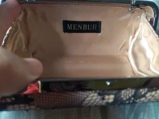 Bolso de fiesta clutch encaje