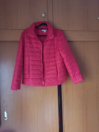 Chaqueta acolchada roja