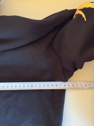 Sudadera Amiri Negra con Palmeras Arcoíris