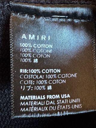 Sudadera Amiri Negra con Palmeras Arcoíris