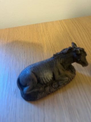 Nacimiento Belén Buey y Mula barro