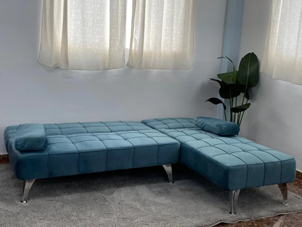ENVIO GRATIS AL DOMICILIO Sofá cama azul turquesa