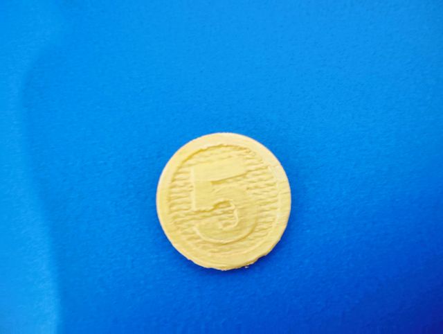 Token monedas doradas plástico