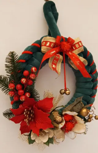 Ghirlanda Natalizia Marshmallow