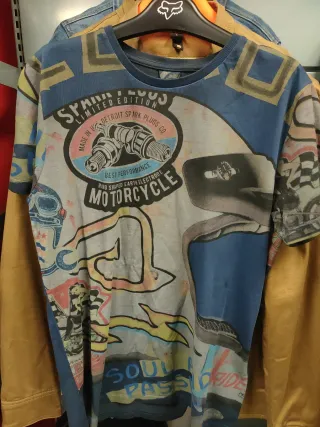 Camiseta Acerbis Estampada Moto tallas S,M,Ly XL