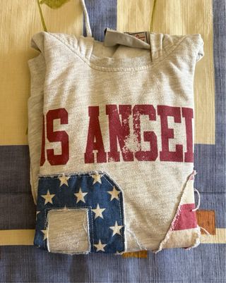 Sudadera Bershka Los Angeles 84 Gris Talla S