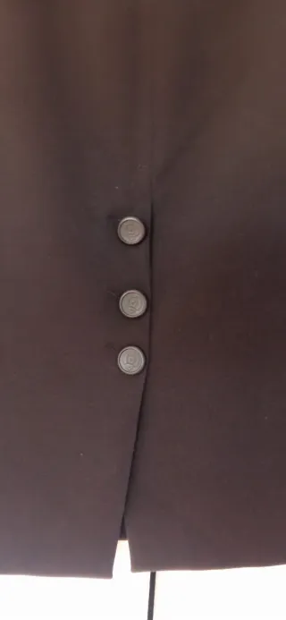 Falda Zara Negra Botones