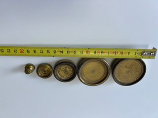 Juego Pesas Antiguas Inglesas Bronce