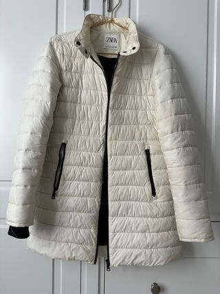 Plumas Zara Blanca Talla S