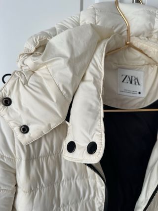 Plumas Zara Blanca Talla S