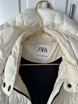 Plumas Zara Blanca Talla S