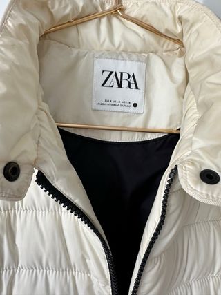Plumas Zara Blanca Talla S