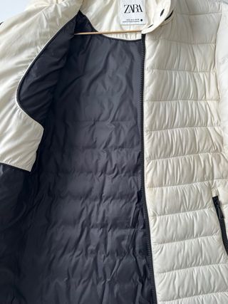 Plumas Zara Blanca Talla S