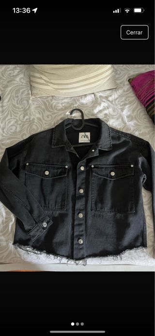 Chaqueta vaquera Zara negra
