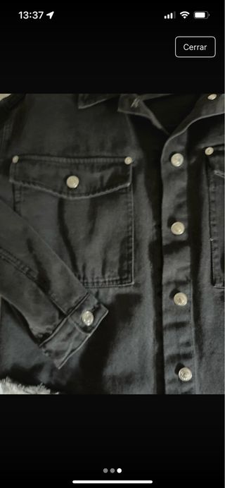 Chaqueta vaquera Zara negra