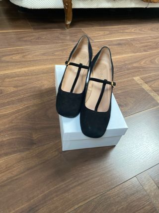 Zapato Merceditas Tacón Negro