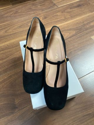 Zapato Merceditas Tacón Negro