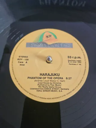 Vinilo Phantom of the Opera Techno House Remixes