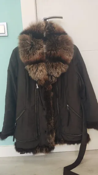 Parka señora t. 44 marrón