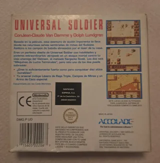 Universal Soldier Game Boy Nintendo