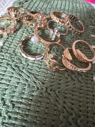 Pack 12 Anillos Bisutería varios tamaños