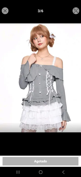 Top Kawaii Gris S