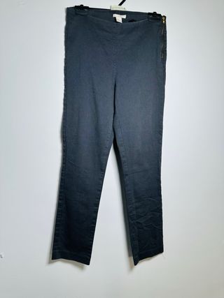 Pantalón H&M Slim Fit Talla 40 Gris