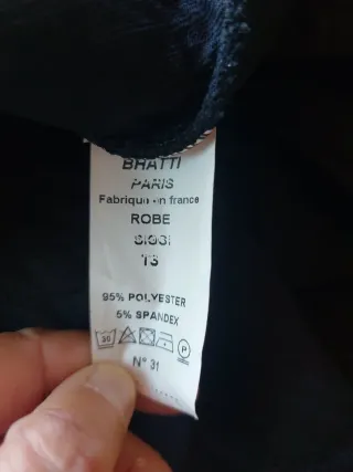 Tubino elegante Bhatti nero