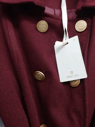 Cappottino foderato con bottoni oro