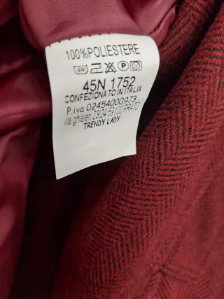 Cappottino foderato con bottoni oro