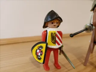 Playmobil caballero y escuderos