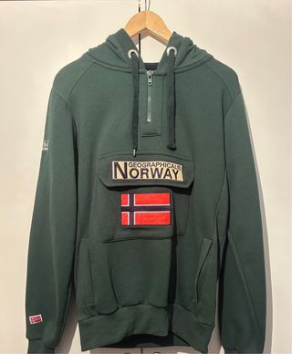 Sudadera Geographical Norway Verde