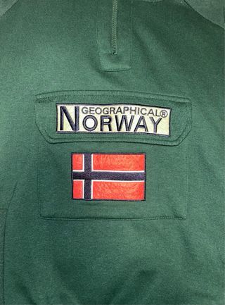 Sudadera Geographical Norway Verde