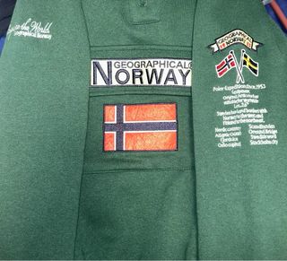 Sudadera Geographical Norway Verde