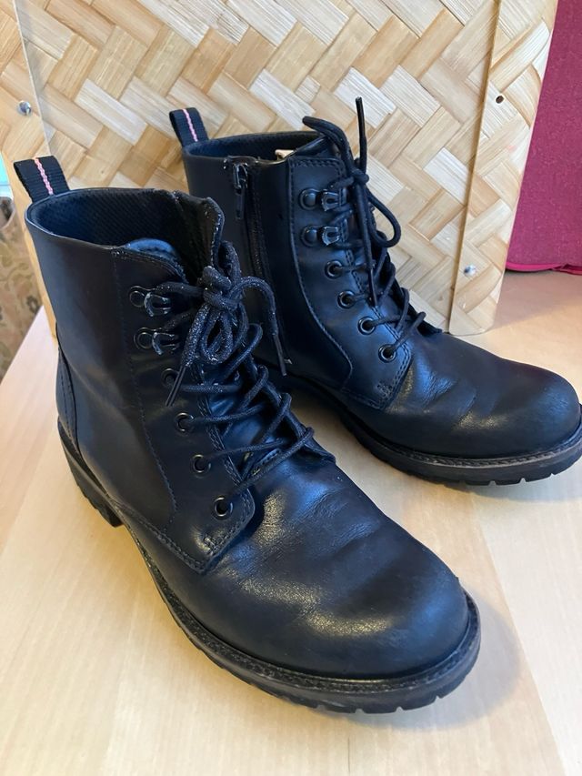 Botín militar confort negro