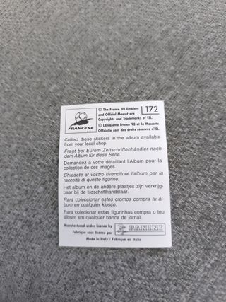 Cromo Thierry Henry Francia 98