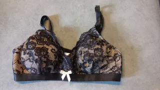 Sujetador lactancia encaje negro nuevo