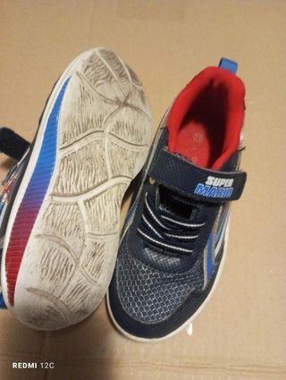 Scarpe Super Mario Bambino Blu Rosse