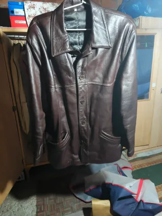 Chaqueta de piel vintage hombre