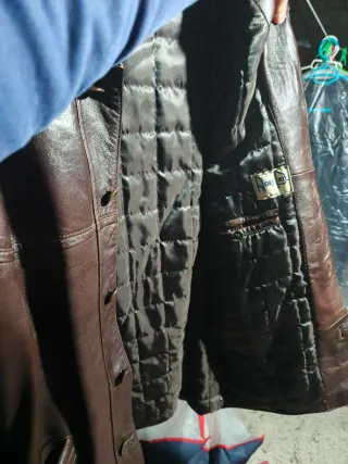 Chaqueta de piel vintage hombre